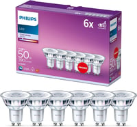 Philips LED Classic GU10 6 darabos csomag 50W hideg fehér reflektoros spotlámpa 1