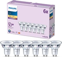 Philips LED Classic GU10 žarulja 50W toplo bijela 36° pakiranje od 6 komada 1