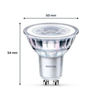 Philips LED Classic GU10 reflektorová žiarovka 35W teplá biela 2700K 6-kusové balenie, dlhá životnosť, úsporné bodové svetlo 3