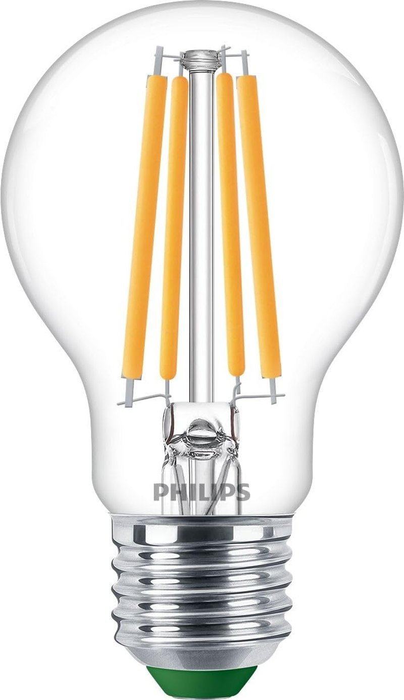 Philips LED Classic Ultra Efficient E27 žarulja (ekvivalent 60W), toplo bijelo svjetlo, energetski razred A, prozirna, dug vijek trajanja