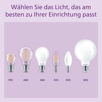 Bec LED lumânare Philips E14 B35 470 lm 40W Alb cald 2700K Mat set 3 bucăți durată lungă de viață 7