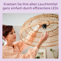 Bec LED lumânare Philips E14 B35 470 lm 40W Alb cald 2700K Mat set 3 bucăți durată lungă de viață 3
