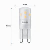 LED žiarovka Philips, pätica G9, náhrada za 25W halogén, teplé biele svetlo 2700K, balenie 6 ks, nová generácia 3