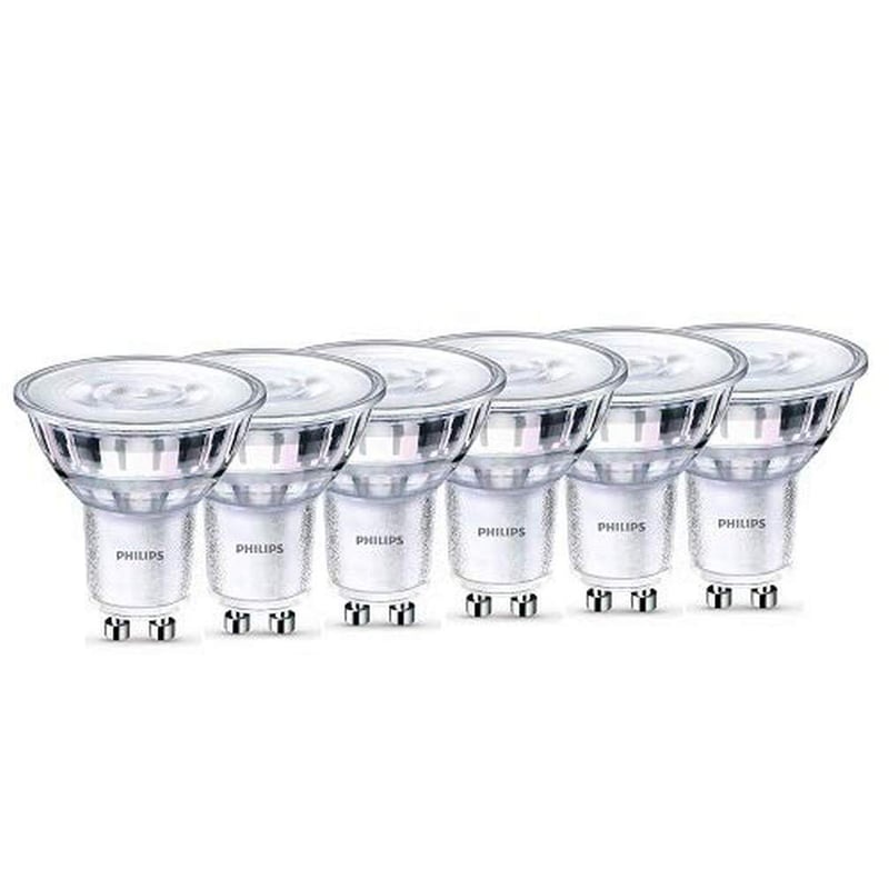 Philips LED WarmGlow GU10 žarulja, paket od 6 komada, prigušivi reflektor, toplo bijelo svjetlo (2200-2700K), 345 lumena, zamjena za 50W