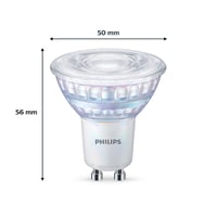 Philips LED WarmGlow GU10 žarulja, paket od 6 komada, prigušivi reflektor, toplo bijelo svjetlo (2200-2700K), 345 lumena, zamjena za 50W 2