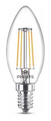 Philips Lighting LED žarulja svijeća E14 4,3W (40W) topla bijela, oblik svijeće 3,5 cm Classic 76307700, energetski razred A++ 4