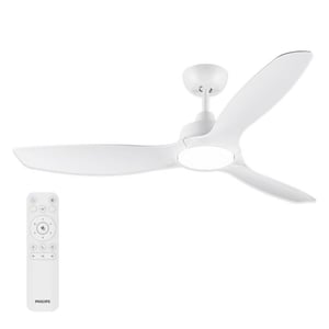 Philips stropni ventilator s LED svjetlom, 132 cm, fiksne lopatice, 2650 lm, 3000-6500 K, prigušiv, s daljinskim upravljačem, bijela/drvo