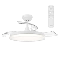 Stropný ventilátor PHILIPS s LED osvetlením, 3 zasúvateľné lopatky, 106 cm, 4500 lm, 2700/4000/5500 K, s diaľkovým ovládaním, stmievateľný, biely 1