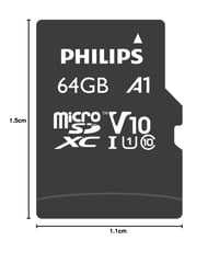 Pamäťová karta Philips Micro SDXC 64 GB Class 10 UHS-I U1 s SD adaptérom FM64MP45B 8