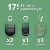 Aparat de tuns 11-în-1 PHILIPS Multigroom Series 5000 MG5951/15 pentru față, păr și corp, lame din metal cu auto-ascuțire, 17 setări de lungime (0,5-16 mm) 3