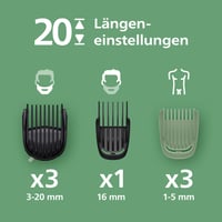 Aparat de tuns 12-în-1 PHILIPS Multigroom Series 5000 MG5952/30 pentru barbă, păr și corp, lame metalice auto-ascuțite, 20 setări de lungime (0,5-20 mm) 3