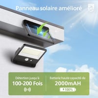 Philips napelemes kültéri LED lámpa mozgásérzékelővel, távirányítóval, IP65 5