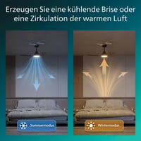 Philips Olas stropni ventilator 106 cm 30W+24W crni s drvenim uzorkom Gen 2 s tihim LED osvjetljenjem 5