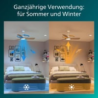 Philips Olas LED stropni ventilator 106 cm, 24W, boja bijelo drvo, DC motor — Nedostaju elementi za pričvršćivanje (vijci) (stanje: vidi 2. sliku) 6