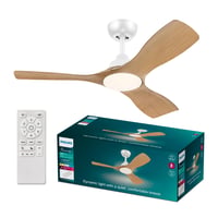 Philips Olas stropni ventilator 106 cm (42") 30W+24W bijeli i drvo Gen 2 - tih, energetski učinkovit 1