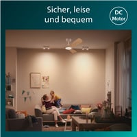 Philips Olas LED stropni ventilator 106 cm, 24W, boja bijelo drvo, DC motor — Nedostaju elementi za pričvršćivanje (vijci) (stanje: vidi 2. sliku) 5