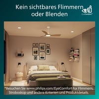 Philips Olas LED stropni ventilator 106 cm, 24W, boja bijelo drvo, DC motor — Nedostaju elementi za pričvršćivanje (vijci) (stanje: vidi 2. sliku) 8