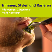 Náhradná čepeľ Philips OneBlade 360 QP410/50 – 1 ks, žltá, kompatibilná so všetkými modelmi OneBlade a OneBlade Pro 7