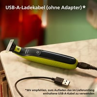 Aparat de ras electric și trimmer corporal Philips OneBlade 360 Face & Body, cu 2 lame 360, pieptene reglabil, kit pentru corp, QP4631/30 9