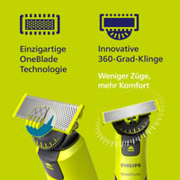 Aparat de ras electric și trimmer corporal Philips OneBlade 360 Face & Body, cu 2 lame 360, pieptene reglabil, kit pentru corp, QP4631/30 5