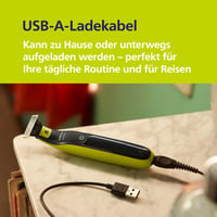 Elektrický holiaci strojček, zastrihávač a telový groomer Philips OneBlade 360 Face & Body, 3x 360 čepeľ, 3x nadstavec na zastrihávanie (1/3/5 mm), 2x nadstavec na telo, mokré a suché holenie (QP2824/31) 6