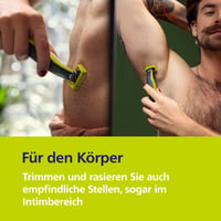 Elektrický holiaci strojček, zastrihávač a telový groomer Philips OneBlade 360 Face & Body, 3x 360 čepeľ, 3x nadstavec na zastrihávanie (1/3/5 mm), 2x nadstavec na telo, mokré a suché holenie (QP2824/31) 3