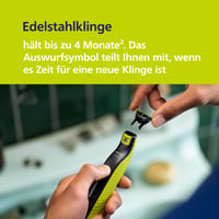 Elektrický holiaci strojček, zastrihávač a telový groomer Philips OneBlade 360 Face & Body, 3x 360 čepeľ, 3x nadstavec na zastrihávanie (1/3/5 mm), 2x nadstavec na telo, mokré a suché holenie (QP2824/31) 5
