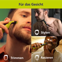 Elektrický holiaci strojček, zastrihávač a telový groomer Philips OneBlade 360 Face & Body, 3x 360 čepeľ, 3x nadstavec na zastrihávanie (1/3/5 mm), 2x nadstavec na telo, mokré a suché holenie (QP2824/31) 2