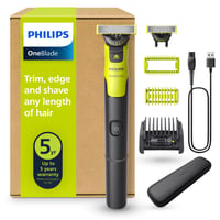Aparat de ras și tuns corporal Philips OneBlade 360 Face & Body QP4631/65, tehnologie 360, pieptene reglabil 5 în 1, husă de transport, conectivitate prin aplicație 1