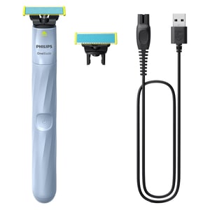 Hybridný elektrický holiaci strojček pre tínedžerov PHILIPS OneBlade First Shave QP1324/30, s 2 čepeľami s technológiou ochrany pokožky, 8-mesačné balenie