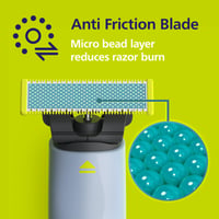 Hybridný elektrický holiaci strojček pre tínedžerov PHILIPS OneBlade First Shave QP1324/30, s 2 čepeľami s technológiou ochrany pokožky, 8-mesačné balenie 4