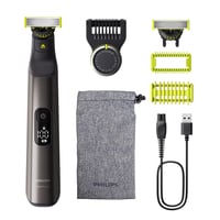 Elektrický holiaci strojček a zastrihávač na tvár a telo Philips OneBlade Pro 360 QP6552/30, s 2 čepeľami 360, presným hrebeňovým nadstavcom a 1