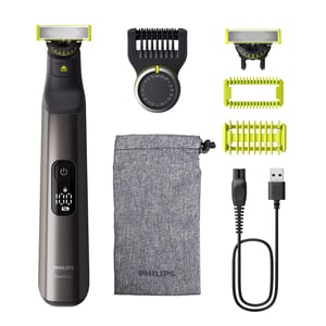 Philips OneBlade Pro 360 Face & Body QP6552/30 elektromos borotva és trimmer arcra és testre, 2 db 360 pengével, precíziós fésűvel és