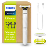 Philips OneBlade QP1924/30 Intímny holiaci strojček a zastrihávač s extra ochranou pokožky na pohodlné a dôkladné holenie intímnych partií 1