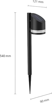 Philips Outdoor Solar Fyve Kerti Lámpa 1,5W Fekete IP44 3