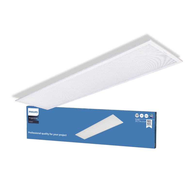 Philips Projectline LED mennyezeti lámpa 295 x 1195 mm méretű, modern irodai és kereskedelmi világítás