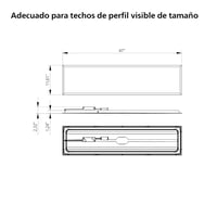 Philips Projectline LED mennyezeti lámpa 295 x 1195 mm méretű, modern irodai és kereskedelmi világítás 4
