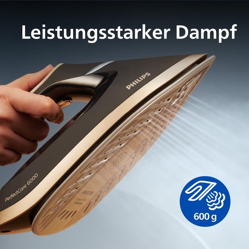 Philips PSG6064/80 Gőzölő Vasaló Arany 600g Gőzlöket Funkcióval