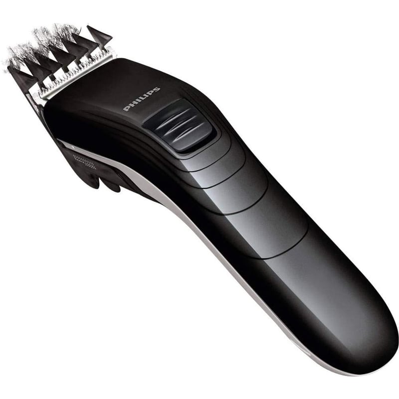 Mașină de tuns Philips QC5115/15 pentru întreaga familie - lame din oțel inoxidabil, 11 setări de lungime, utilizare cu fir
