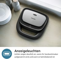 Philips HD2350/80 5000 Series 3 az 1-ben szendvicssütő, 750 W - fekete/ezüst 6