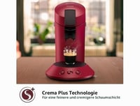 Kávovar na kávové kapsule Philips SENSEO Original Plus CSA210/91 – 1 alebo 2 šálky, posilňovač arómy, nastaviteľná intenzita, červený 5
