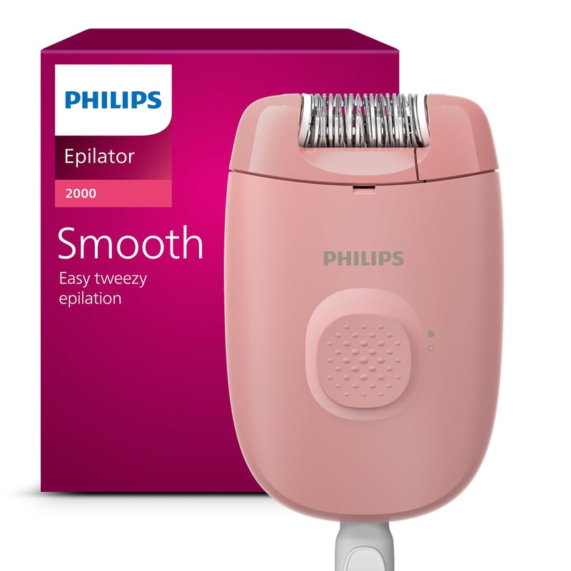 Philips Series 2000 BRE229/00 žičani epilator za žene za uklanjanje dlačica na nogama, crni