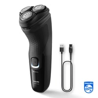 Aparat de ras electric pentru bărbați Philips Shaver Series 3000X X3001/00, negru, bărbierit umed și uscat, tehnologie SkinProtect, trimmer pop-up pentru barbă 7