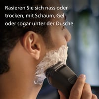 Aparat de ras electric pentru bărbați Philips Shaver Series 3000X X3001/00, negru, bărbierit umed și uscat, tehnologie SkinProtect, trimmer pop-up pentru barbă 4