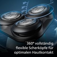 Aparat de ras electric pentru bărbați Philips Shaver Series 5000 S5465/18 – bărbierit umed și uscat, albastru metalizat, cu trimmer de precizie și husă de călătorie 3