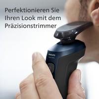 Aparat de ras electric pentru bărbați Philips Shaver Series 5000 S5465/18 – bărbierit umed și uscat, albastru metalizat, cu trimmer de precizie și husă de călătorie 6