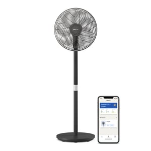 Philips Smart 3000 Series SilentWings 2-u-1 samostojeći ventilator, crni, protok zraka 2562 m³/h, tih rad