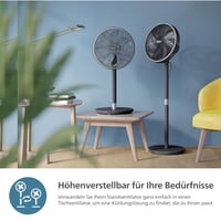 Stojanový ventilátor Philips Smart 3000 Series SilentWings 2 v 1, čierny, prietok vzduchu 2562 m³/h, tichá prevádzka 8