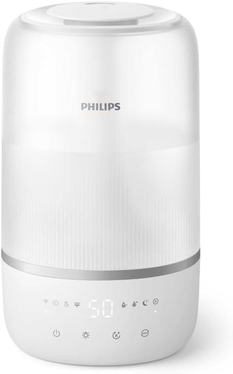 Philips Smart Párásító 38m² Aromaterápia Éjszakai Fény Csendes Alváshoz HU1509/00