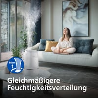Philips Smart Párásító 38m² Aromaterápia Éjszakai Fény Csendes Alváshoz HU1509/00 5